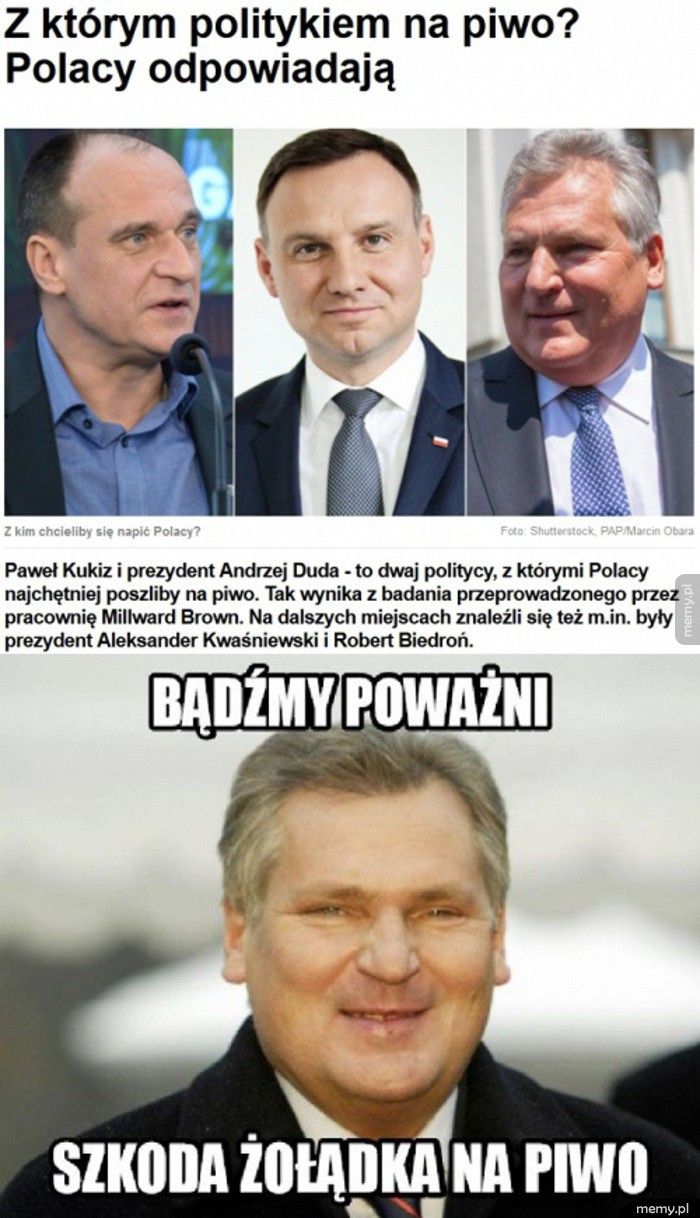 Z politykiem na piwo - Memy.pl