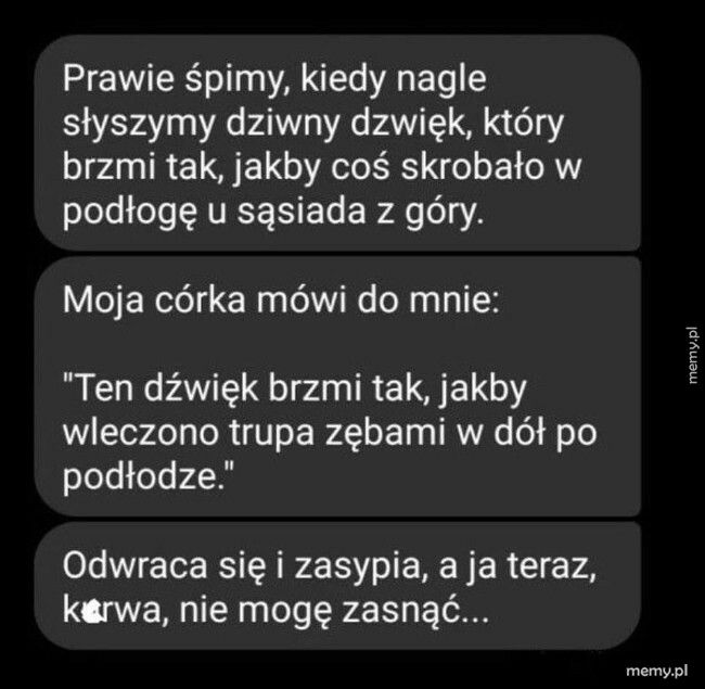 Dziwny dźwięk w nocy