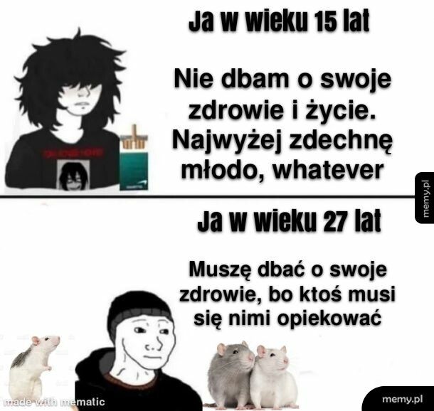 Podejście zmienia się z wiekiem