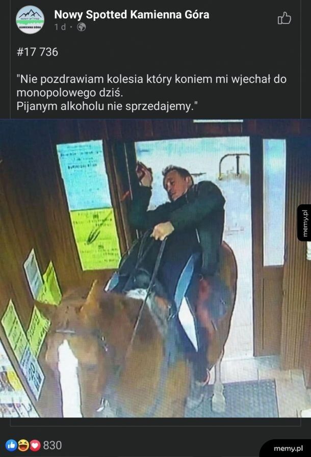 Dobrze, że koń trzeźwy