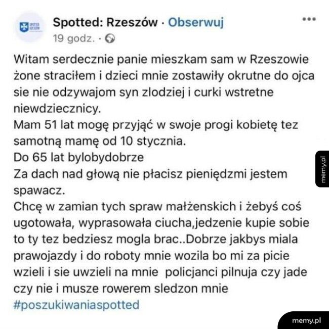 Współlokatorka poszukiwana