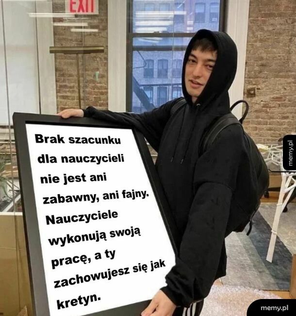 Brak szacunku dla nauczycieli