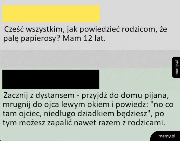 Jak powiedzieć rodzicom, że palę