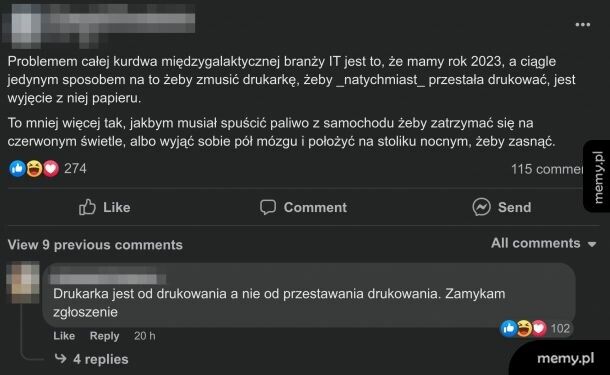 Od tego jest drukarka