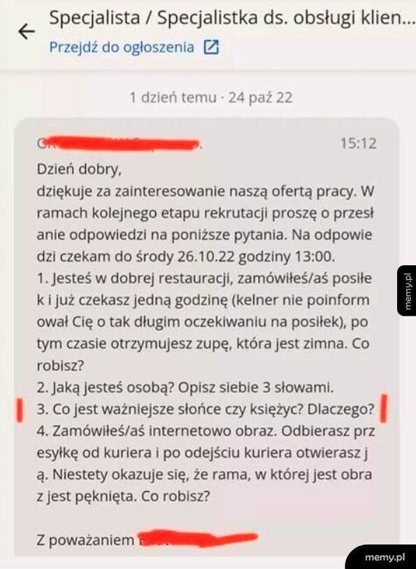 Kolejny etap rekrutacji