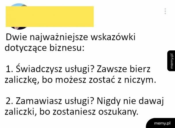 Ważne wkazówki dotyczące biznesu