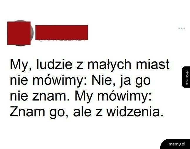 Znajomości w małych miastach