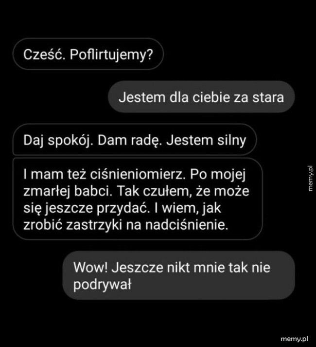 Flirt ze starszą kobietą