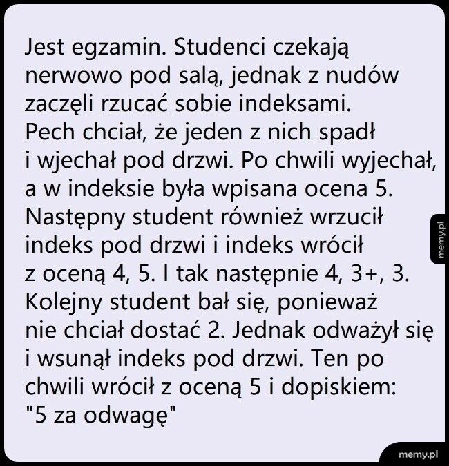 Student ryzykant