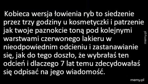 Kobieca wersja łowienia ryb