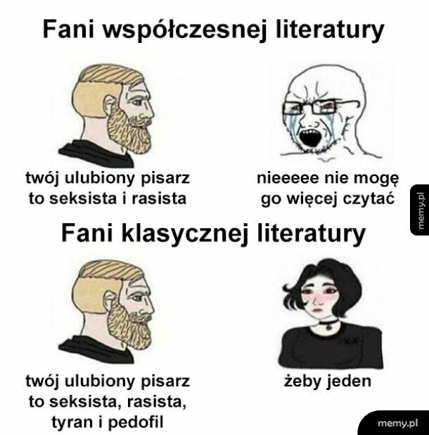 Fani współczesnej literatury vs. fani klasycznej literatury