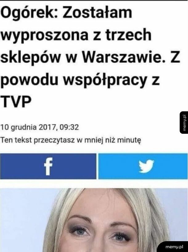 Ogórek wyproszona ze sklepu