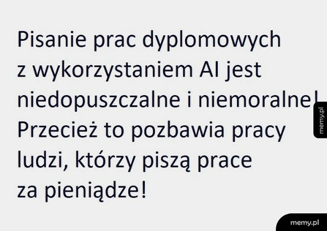 Szuczna inteligencja i prace dyplomowe