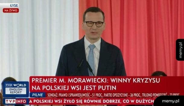 Nie wiedziałem ze Putin jest ministrem rolnictwa w rządzie PiS