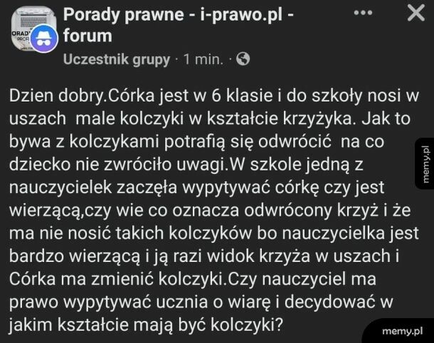 A może nauczycielka nie zajmuje się indoktrynacją dzieci a nauczaniem?