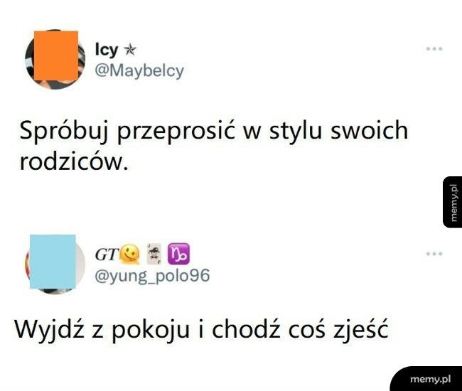 Przeprosiny w stylu rodziców