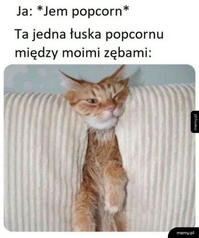 Jedzenie popcornu