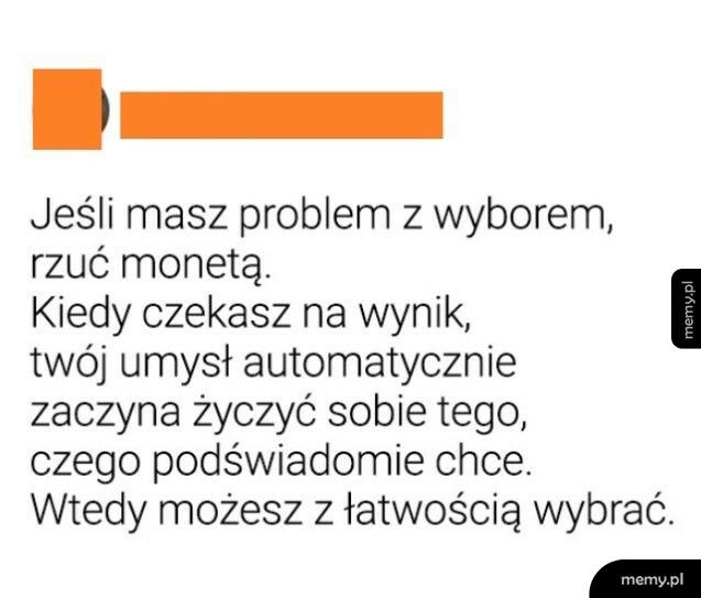 Problem z wyborem