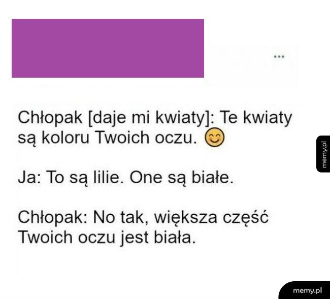 Kwiaty w kolorze oczu