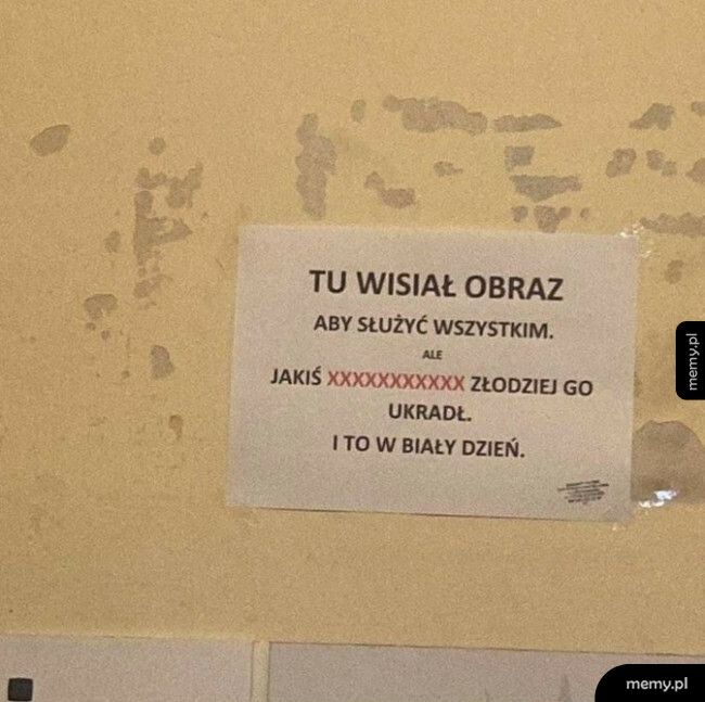 Tu wisiał obraz...