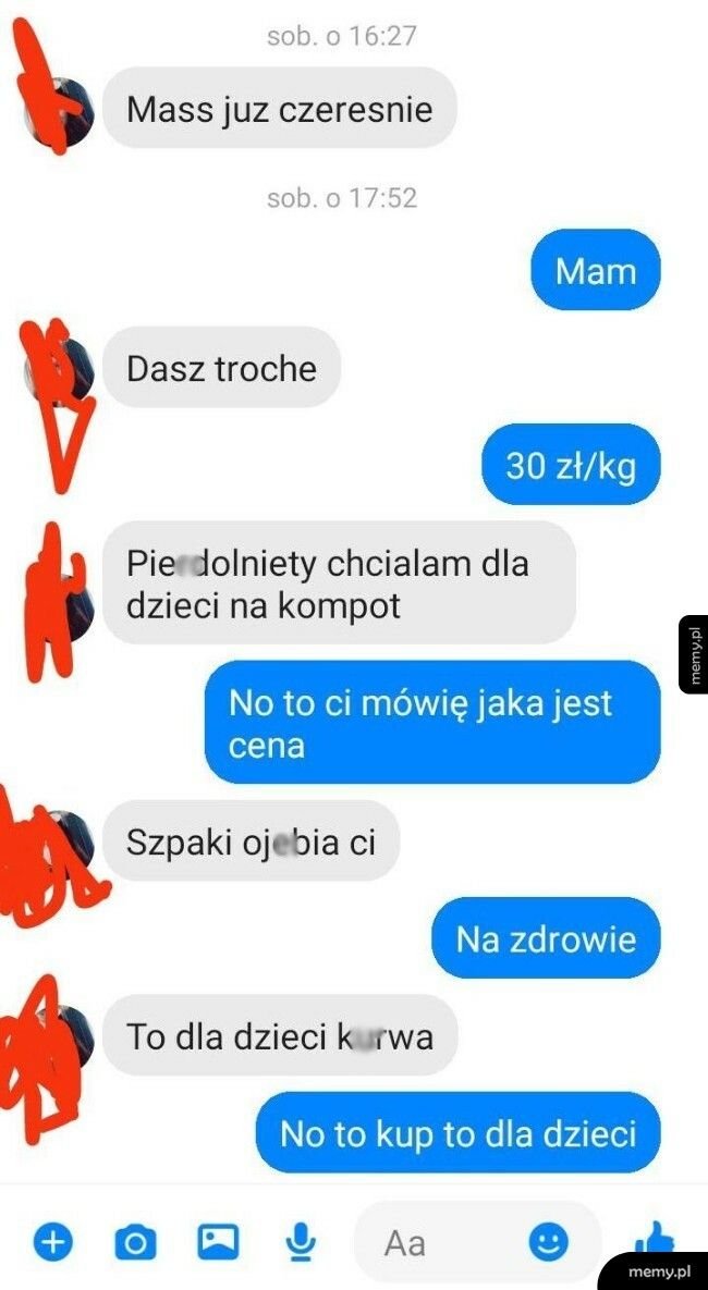 Czereśnie na kompot