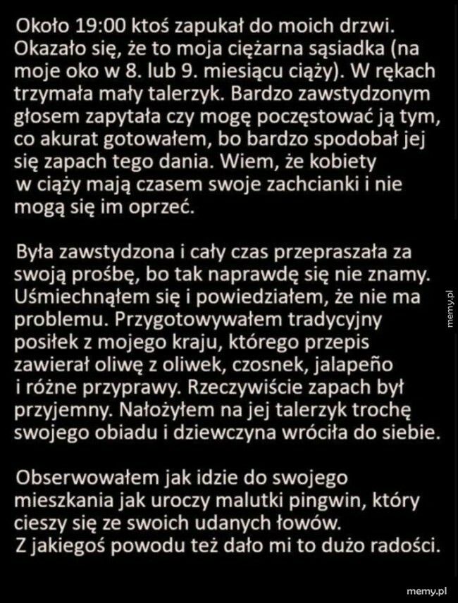 Sąsiadka zwabiona zapachem