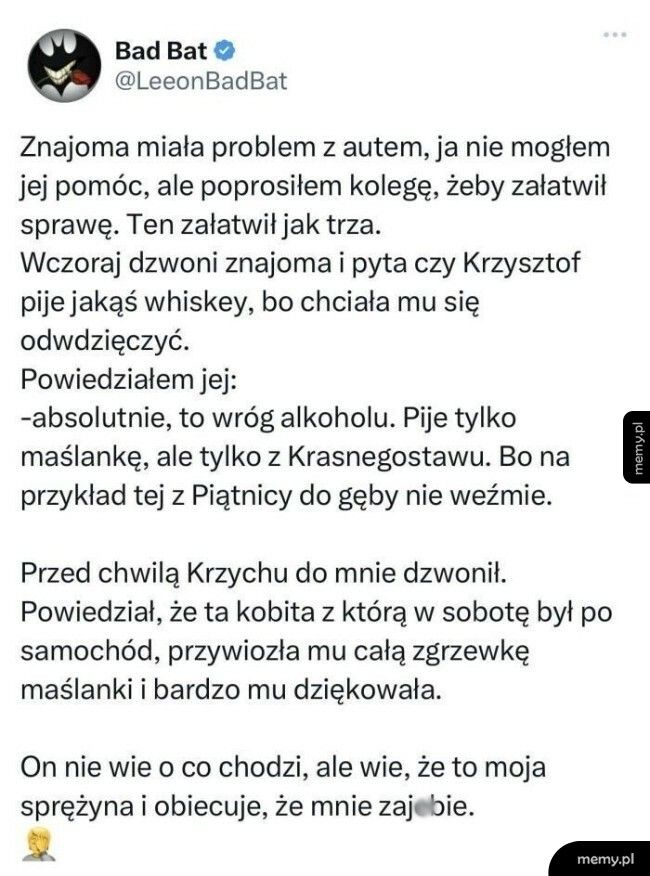 Prezent dla pomocnego Krzysztofa