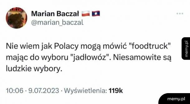 Niesamowite są ludzkie wybory