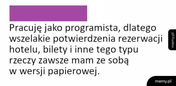 Tak na wszelki wypadek