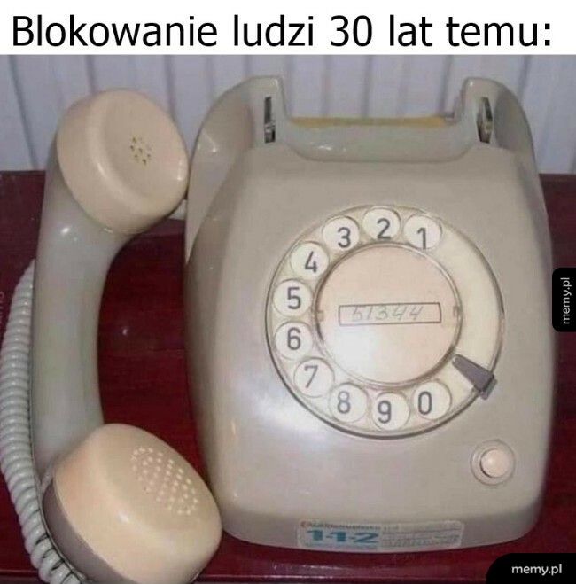 Blokowanie ludzi 30 lat temu