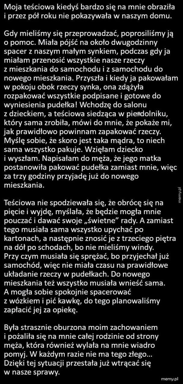 O teściowej, która chciała pouczać