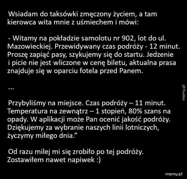 Podróż taksówką