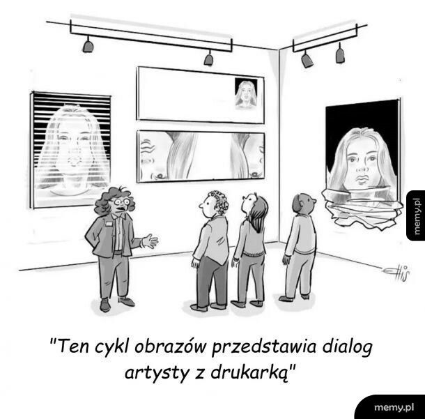 Dialog artysty z drukarką