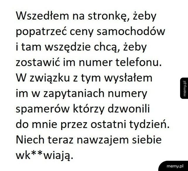 Zemsta na spamerach