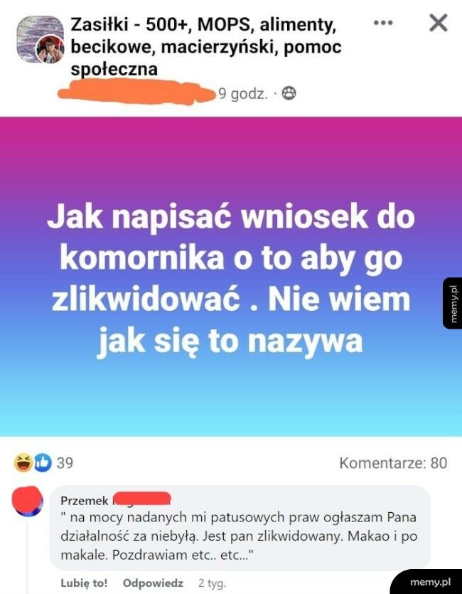 Wniosek w sprawie komornika