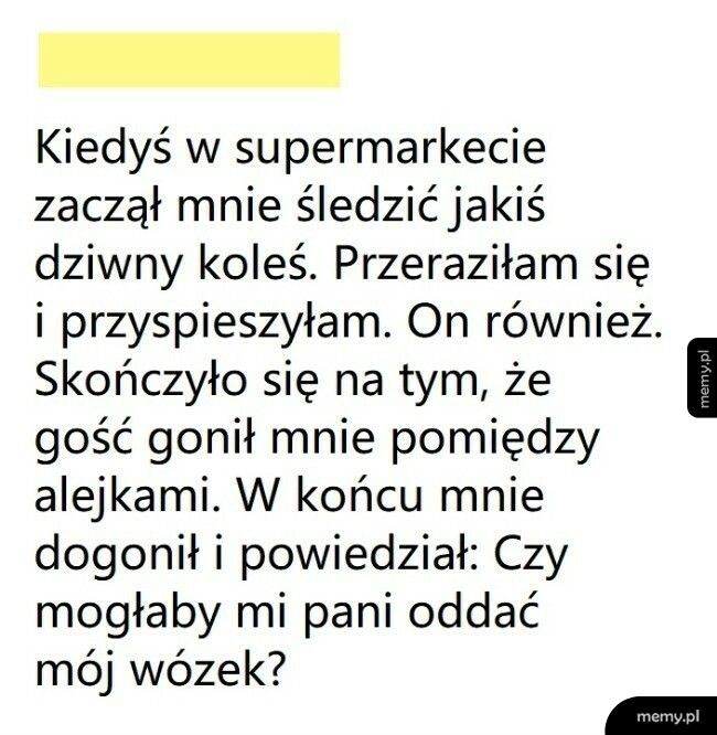 Dziwny koleś w sklepie