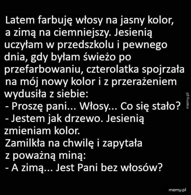 Zmiana koloru włosów