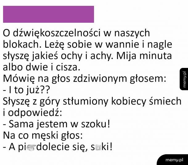 O dźwiękoszczelności w blokach