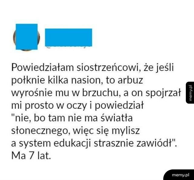 Straszenie siostrzeńca