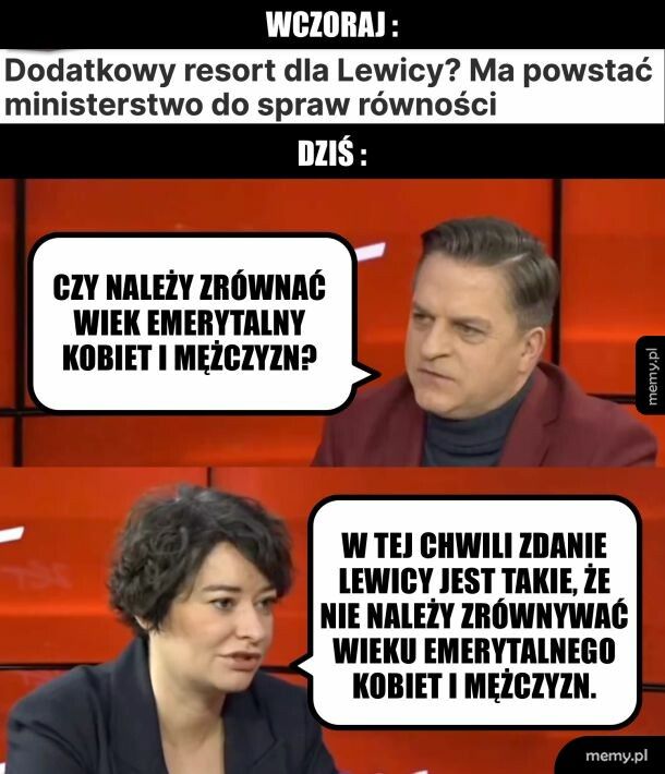 Równość wg lewicy