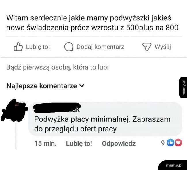 Podwyżki świadczeń