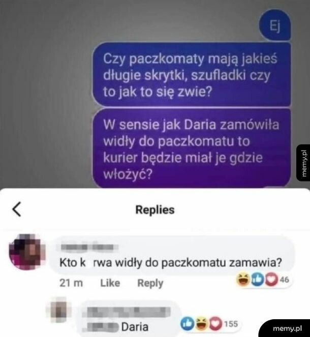 Widły do paczkomatu