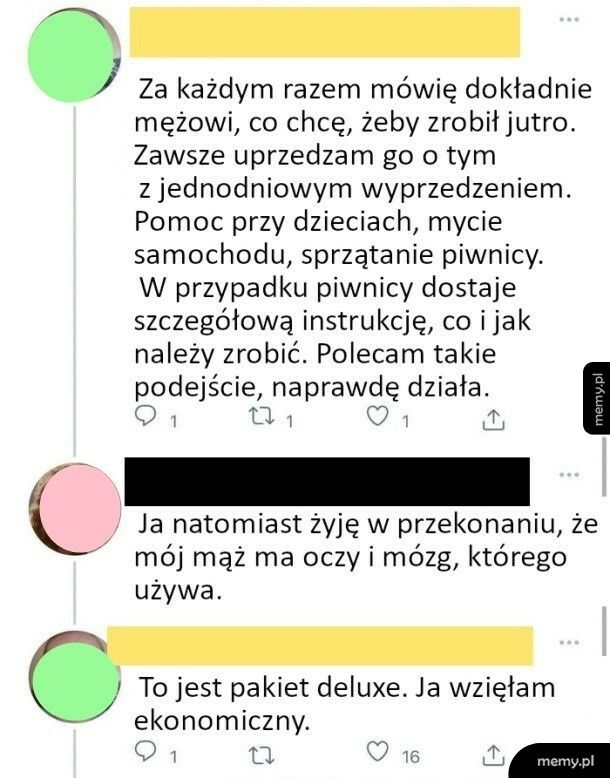 Instrukcja postępowania z mężem