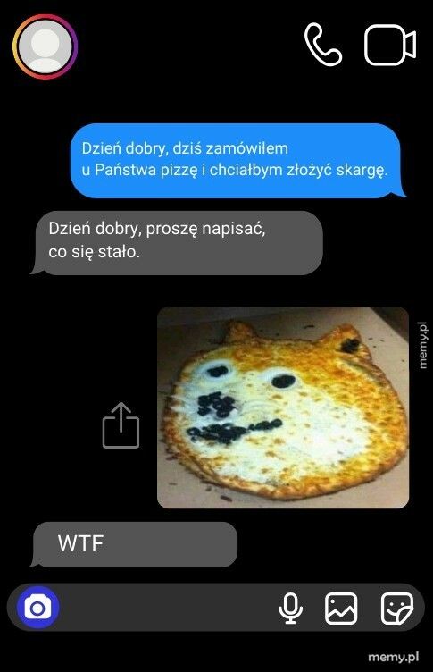 Skarga na pizzę