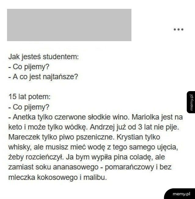 Preferencje alkoholowe