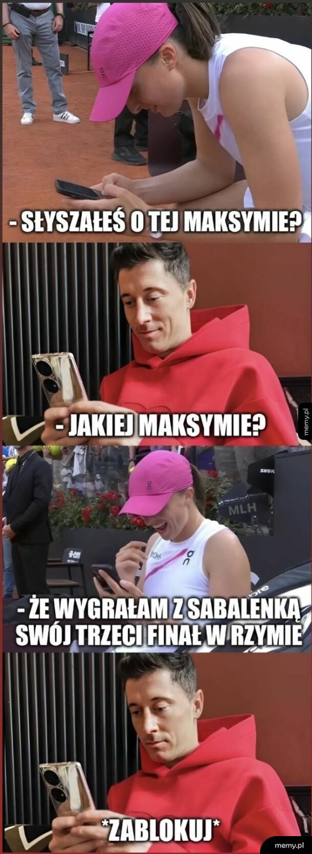 Uwielbiam te memy z Igą i Lewym xD