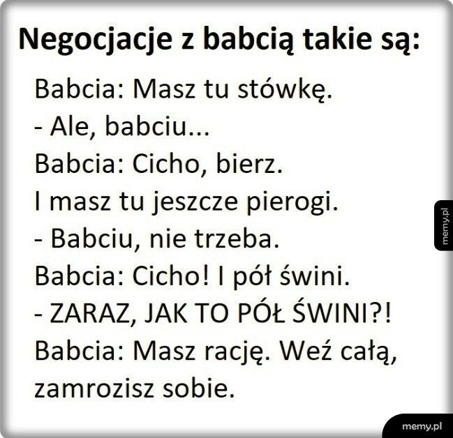 Negocjacje z babcią