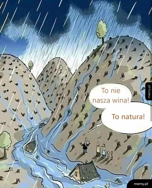 Ta wredna natura i te drzewa!