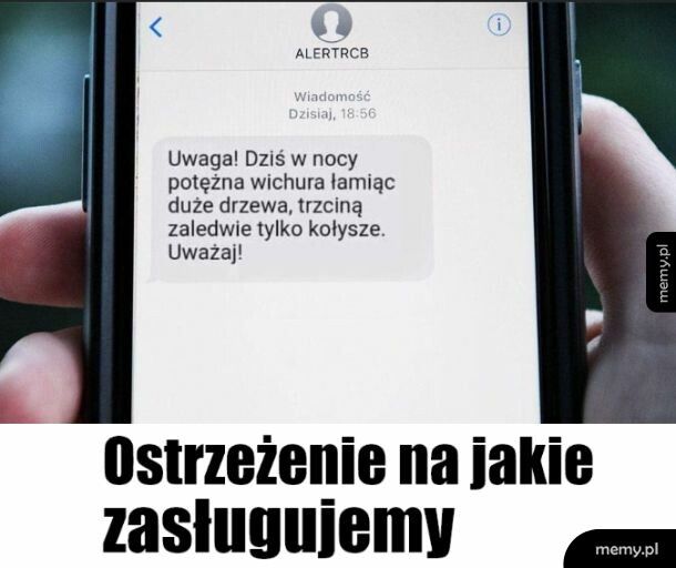 Nadchodzi łamiąca wiadomość