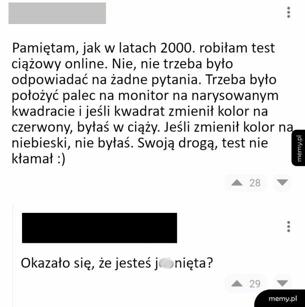 Internetowy test ciążowy